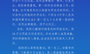 55岁农妇“辱骂”法官被罚10万元，涉事法院通报：撤销罚款决定