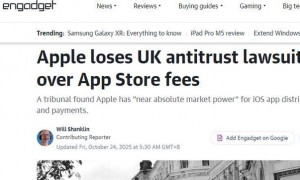 苹果在英国遭遇重大法律挫折，或面临15亿英镑天价赔偿