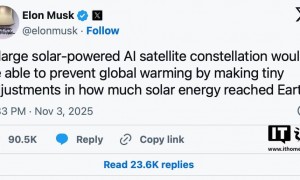 马斯克提出“太空遮阳”工程概念：在地球外层部署卫星集群反射阳光，以调控温度对抗全球变暖